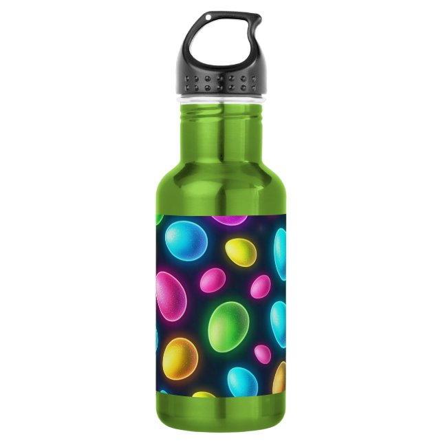 Brightly coloured/neon Easter Egg/Spring  532 Ml Water Bottle (Front)