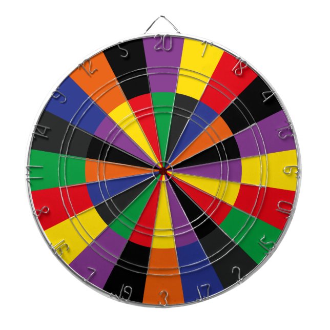Brightly Coloured Party Dartboard Game Room (Front)