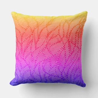brightly coloured pillow