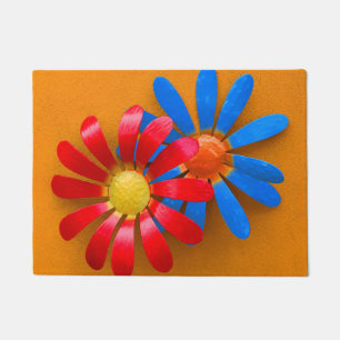 Brightly Coloured Sunflower Decoration Doormat