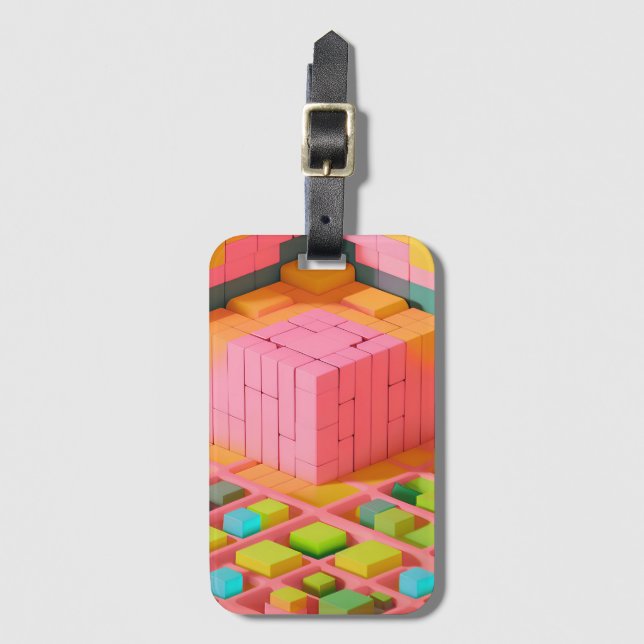 Brightly Coloured Sweetness Luggage Tag (Front Vertical)