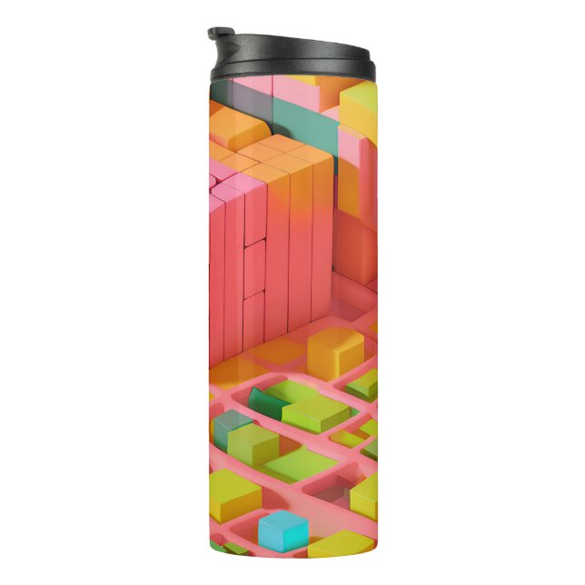 Brightly Coloured Sweetness Thermal Tumbler (Rotated Right)