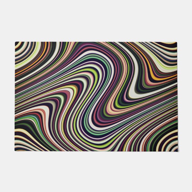 Brightly Coloured Unique Cool Doormat (Front)