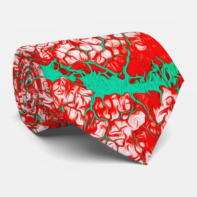 Brightly Coloured Unique Cool Tie (Rolled)