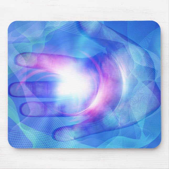 Brightly lit hand mouse pad (Front)