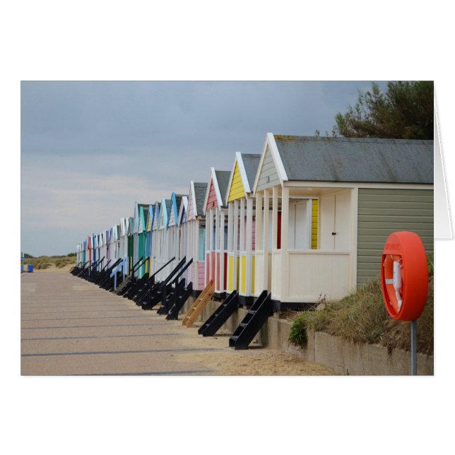 Brightly Painted Beach Huts (Front Horizontal)