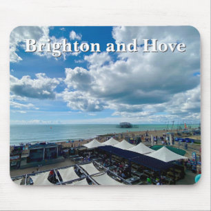 Brighton and Hove Beach on a Summer Day Mouse Pad