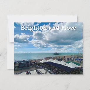 Brighton and Hove Beach on a Summer Day Postcard