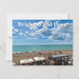 Brighton and Hove Beach on a Summer Day Postcard