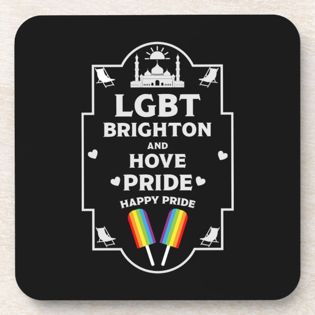 Brighton and Hove pride Coaster (Front)