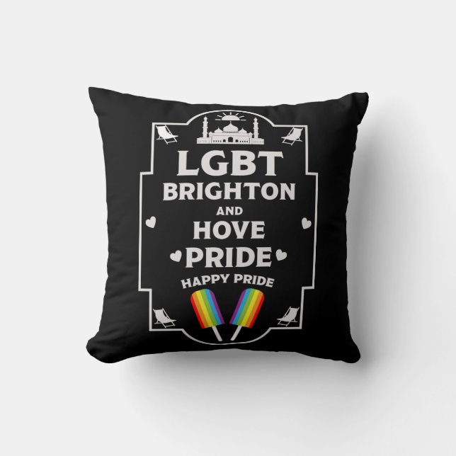 Brighton and Hove pride Cushion (Front)