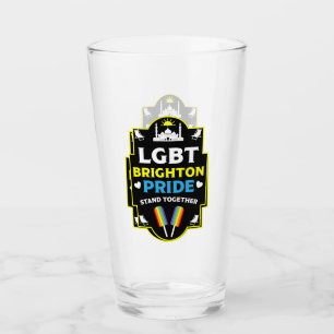 Brighton and Hove pride Glass