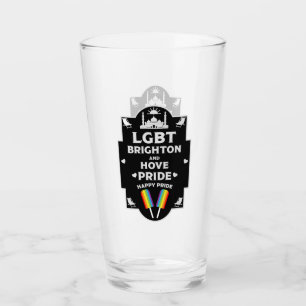 Brighton and Hove pride Glass