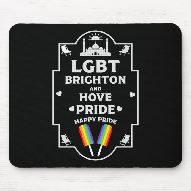 Brighton and Hove pride Mouse Pad (Front)