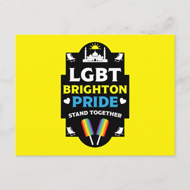 Brighton and Hove pride Postcard (Front)