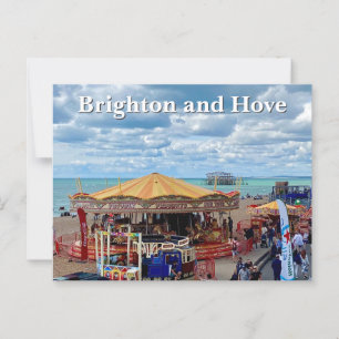 Brighton and Hove Seafront Promenade Postcard