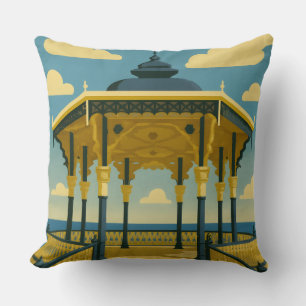 Brighton Bandstand – Coastal Architecture Art Cushion