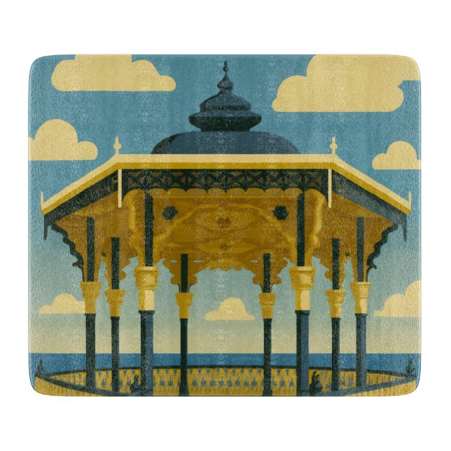 Brighton Bandstand – Coastal Architecture Art Cutting Board (Front)