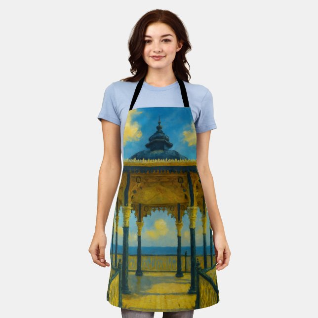 Brighton Bandstand Glow – Seaside Pavilion Apron (Worn)