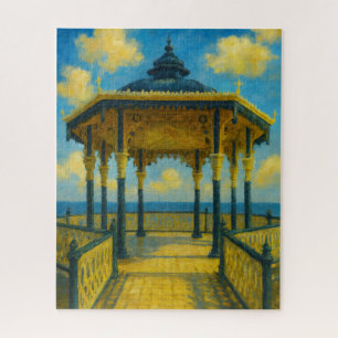 Brighton Bandstand Glow – Seaside Pavilion Jigsaw Puzzle