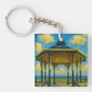 Brighton Bandstand Glow – Seaside Pavilion Key Ring