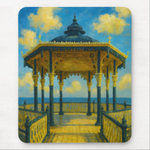 Brighton Bandstand Glow – Seaside Pavilion Mouse Pad
