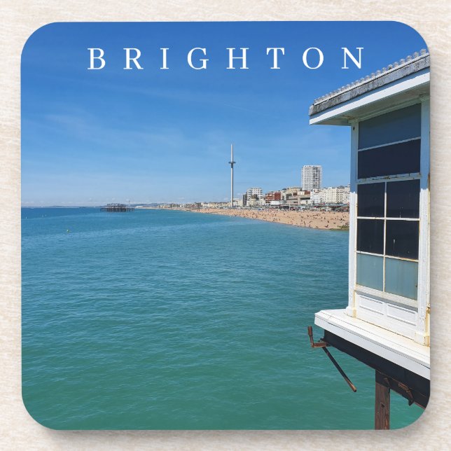 Brighton beach from the pier coasters (Front)