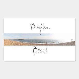 Brighton Beach Rectangular Sticker