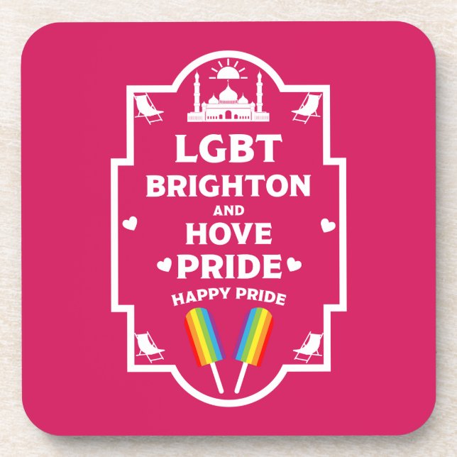 Brighton Gay Pride Coaster (Front)