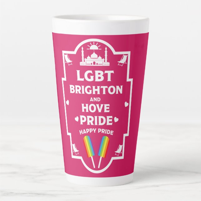 Brighton Gay Pride Latte Mug (Front)
