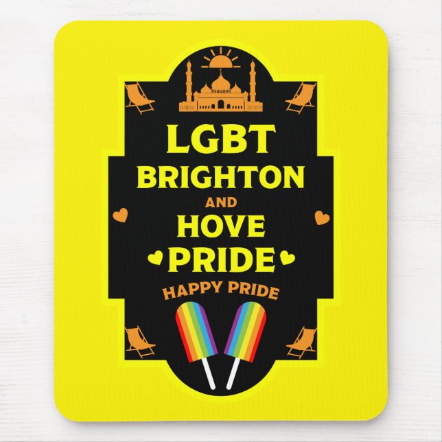 Brighton Gay Pride Mouse Pad (Front)