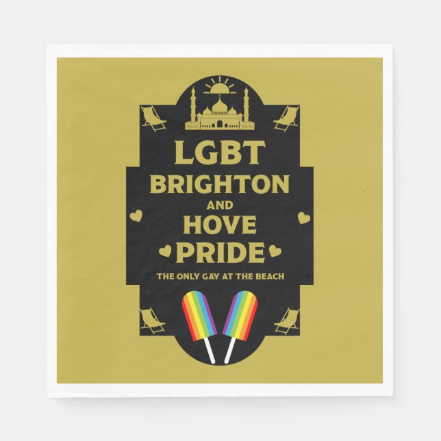 Brighton Gay Pride Napkin (Front)