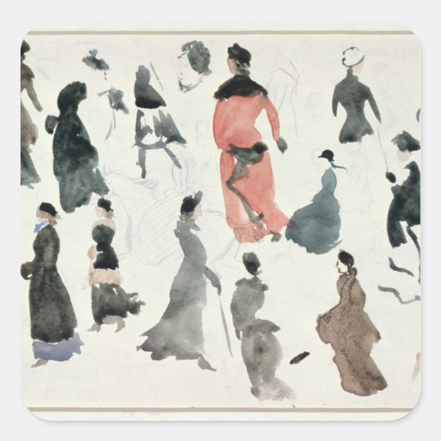 Brighton Ladies Square Sticker (Front)