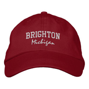 Brighton Michigan Embroidered Baseball Hat