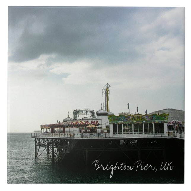 Brighton Pier , Brighton UK Ceramic Tile (Front)