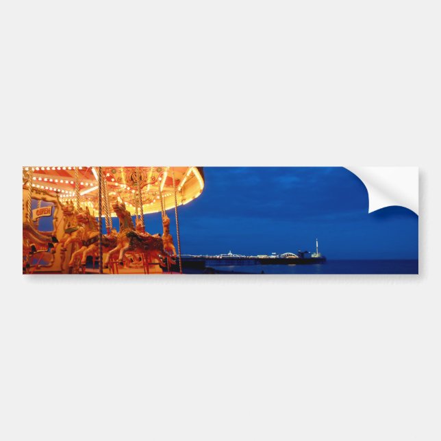 Brighton Pier - Fun! Bumper Sticker (Front)