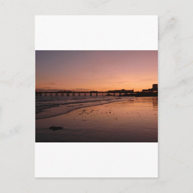 brighton pier in the sunset postcard (Front)