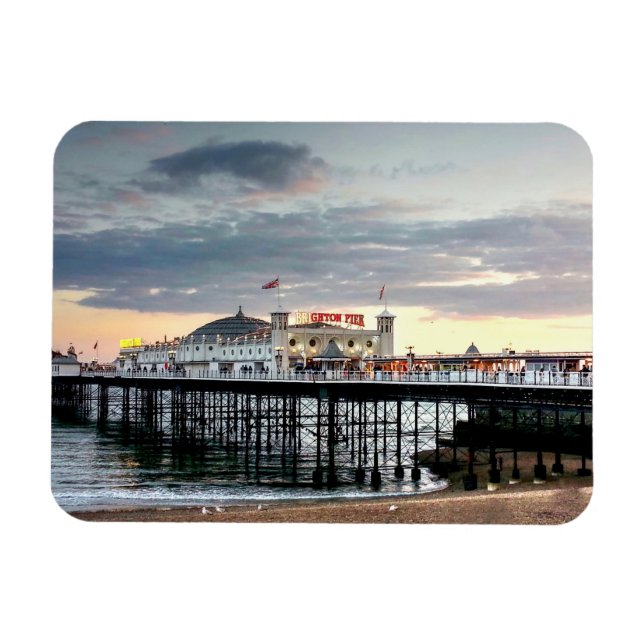 Brighton Pier Sunset Magnet (Horizontal)
