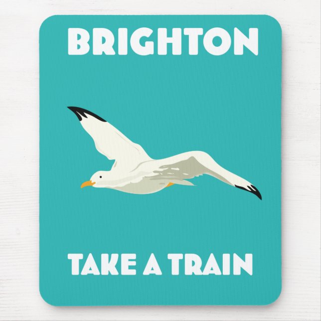 Brighton "Take a Train" Mouse Pad (Front)
