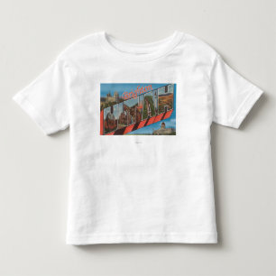 Brighton, Utah - Large Letter Scenes Toddler T-Shirt