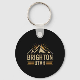 Brighton utah mountain skiing vacation ski utah key ring