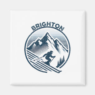 Brighton Utah Ski Resort Winter Skiing Magnet