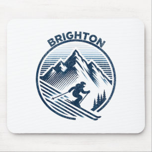 Brighton utah ski resort winter skiing  mouse pad