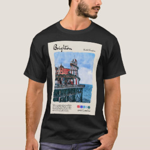 Brighton Vintage Watercolour Travel T-Shirt