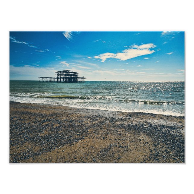 Brighton West Pier Wall Art – 4:3 Coastal Seascape (Front)