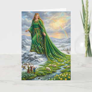 Brigid’s Mantle (Bringing the Spring) Card