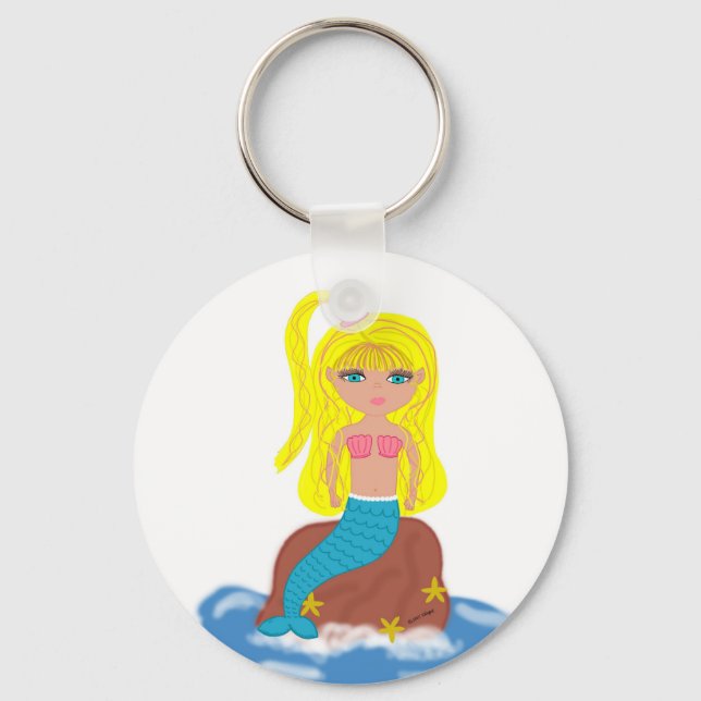 Brigit the Mermaid Keychain (Front)