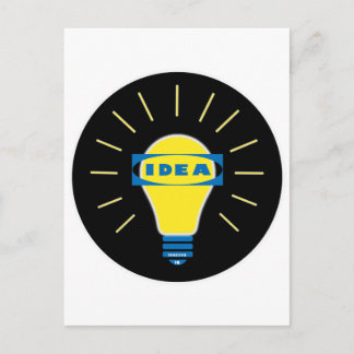Brigth Idea Parody logo Postcard