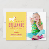Brilante Deseos de la Navidad Tarjeta de la Photo