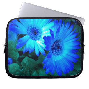 Brillian Blue Daisies Laptop Sleeve